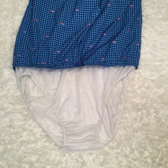 Vinyard Vines Patriotic Gingham Plaid USA Whale Swim Trunks XXL Mens - Picture 5 of 5